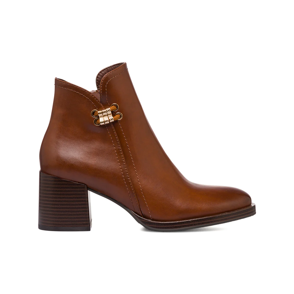 Stivaletti marroni da Donna con tacco 7 cm Lora Ferres