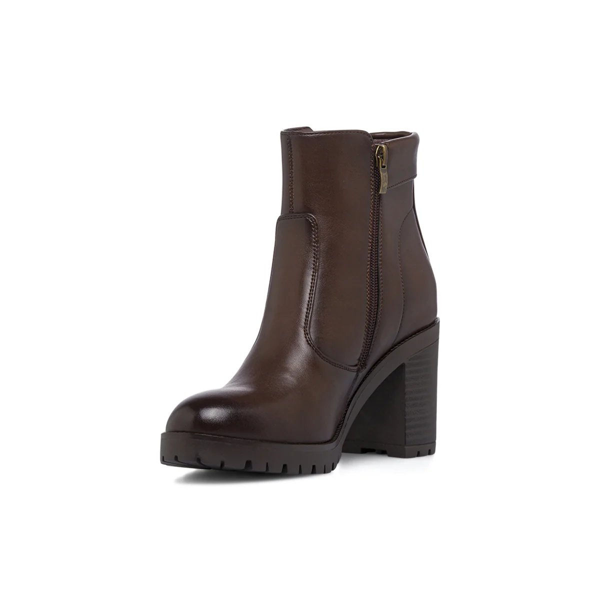 Stivaletti marroni da Donna con tacco 8,5 cm e bottoni Lora Ferres - Image 5