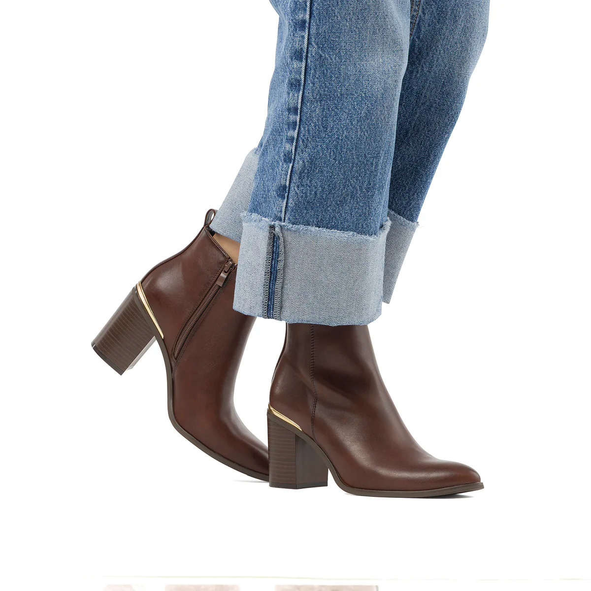 Stivaletti marroni da Donna con tacco 8 cm Swish Jeans - Image 2