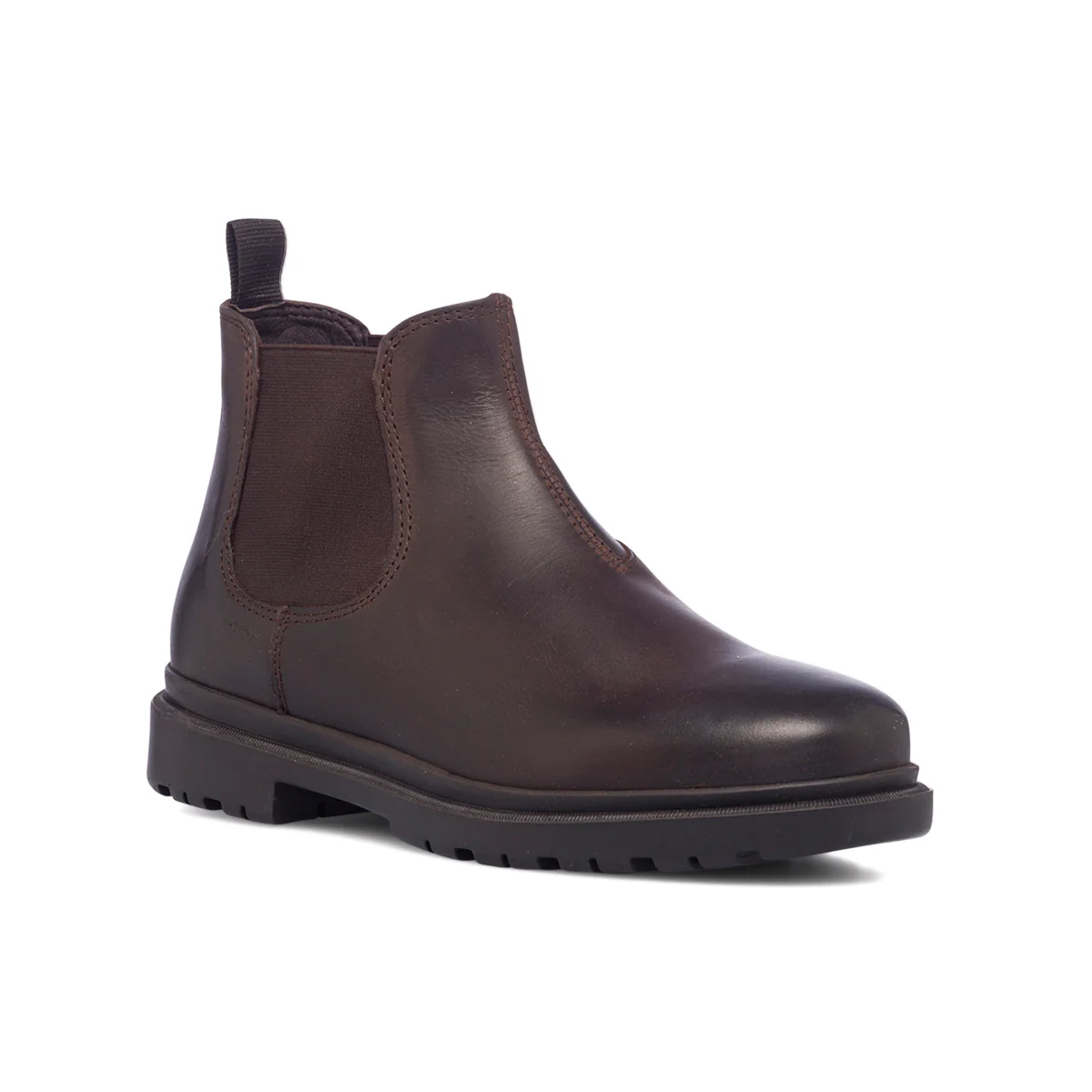 Stivaletti marroni in pelle da uomo con inserti elastici Geox Andalo - Image 2