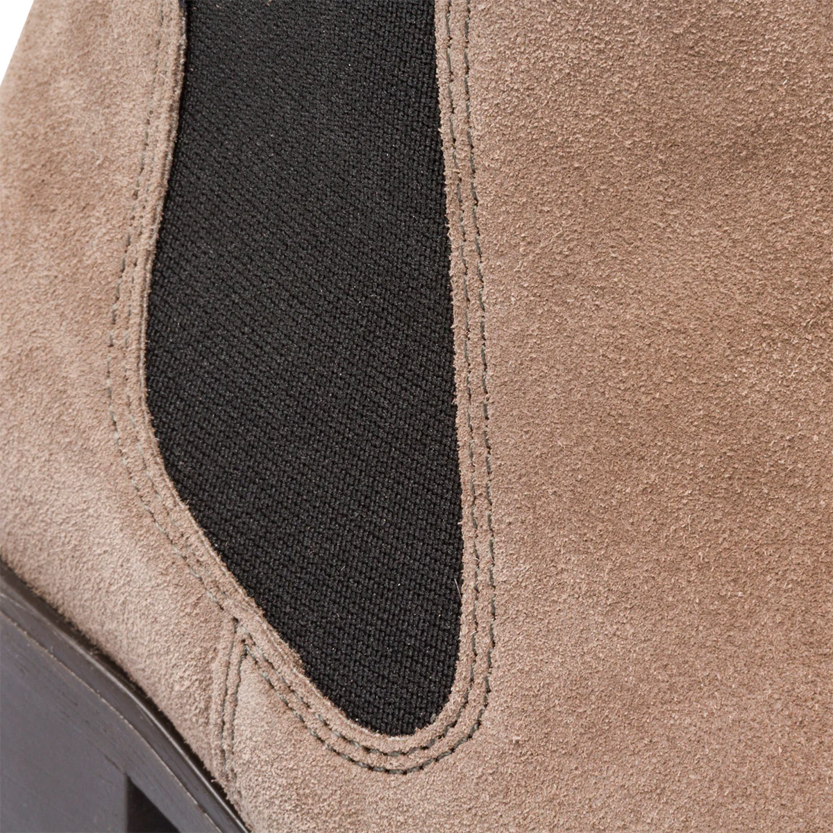Stivaletti beige in pelle scamosciata da donna con tacco 5 cm Primopiano - Image 6