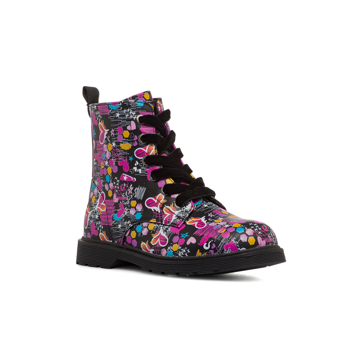 Stivaletti neri con stampa multicolor da Bambina Swish Jeans - Image 2