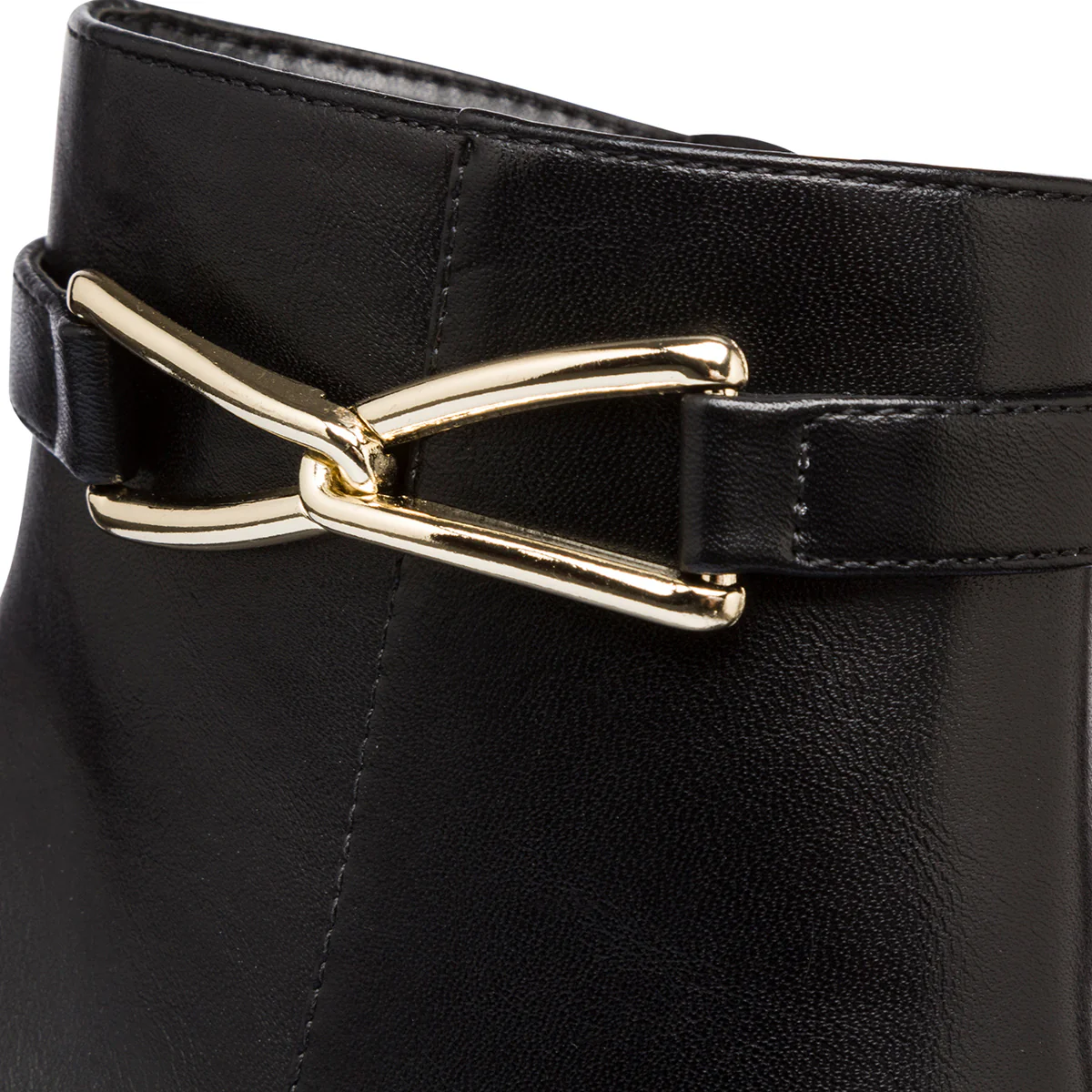 Stivaletti neri eleganti con tacco 6 cm da donna con dettaglio laminato Lora Ferres - Image 6