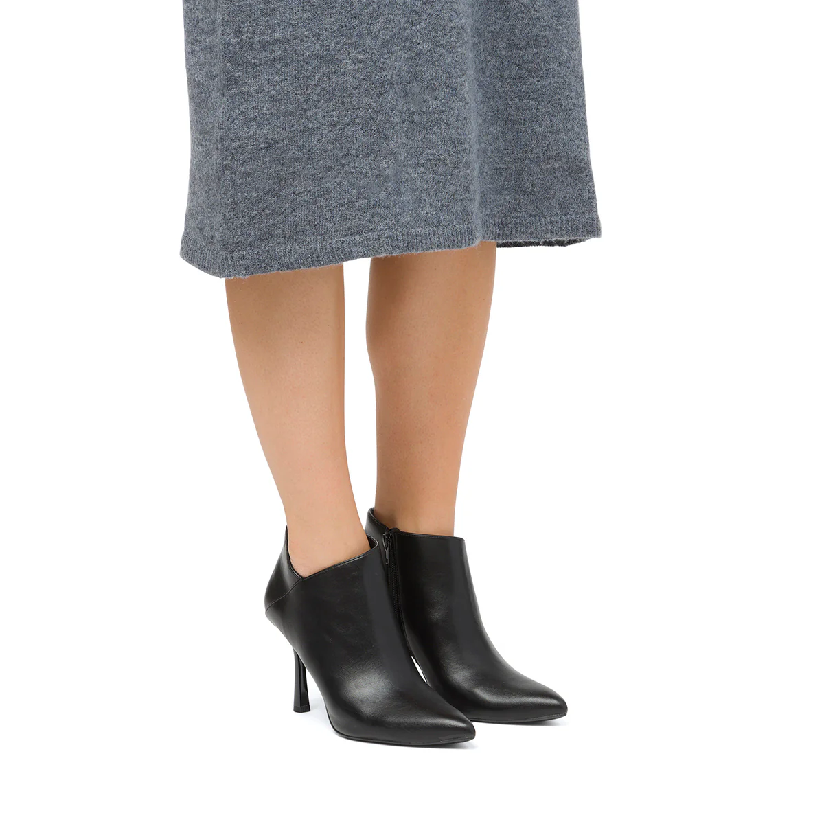Stivaletti eleganti neri con tacco 9 cm da donna Lora Ferres - Image 2