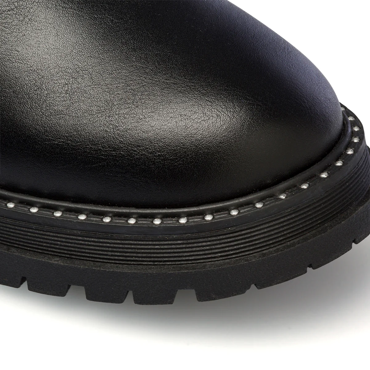 Stivaletti neri da bambina con inserto elastico glitterato 10 Baci - Image 6