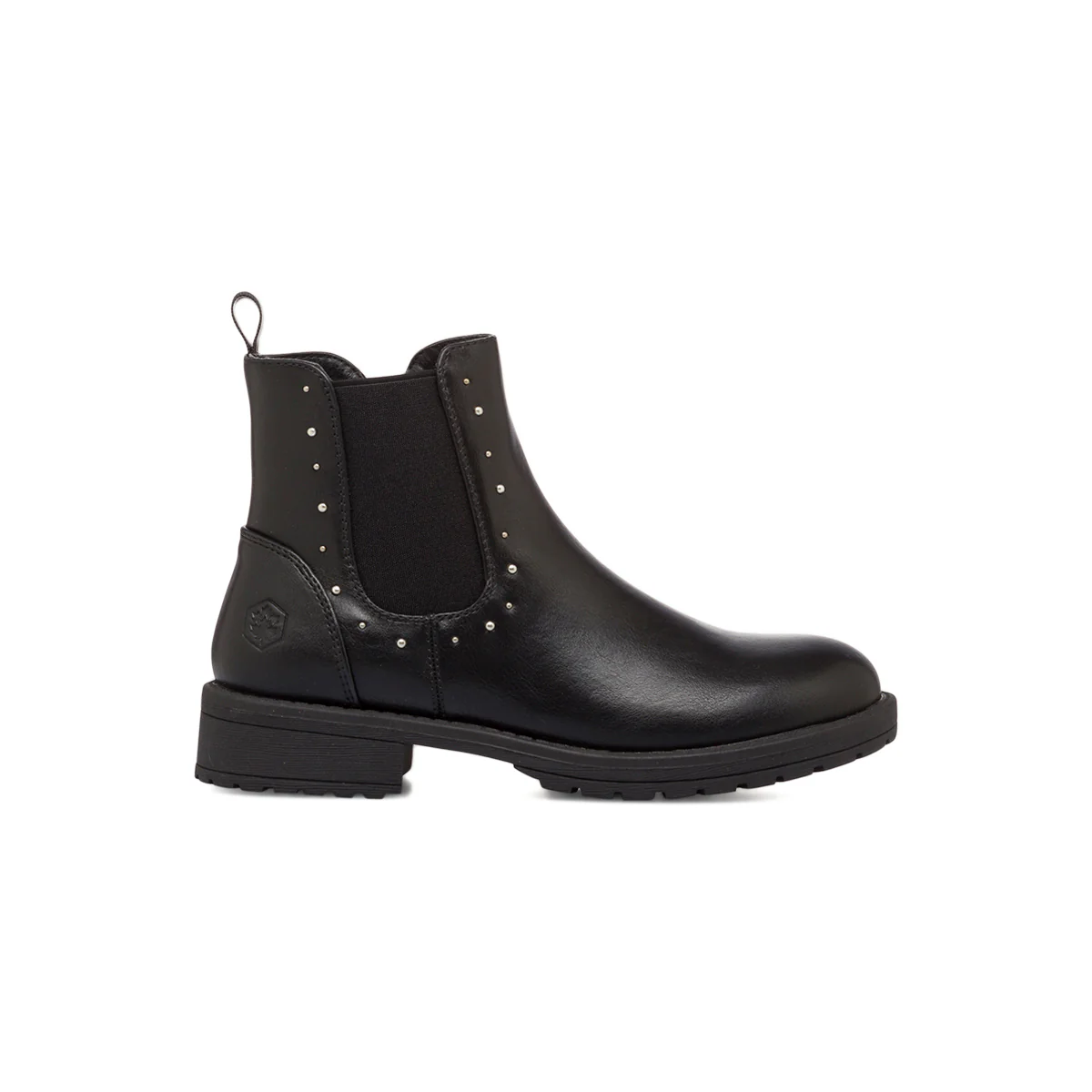 Stivaletti neri da bambina con inserto elastico Lumberjack Sweet
