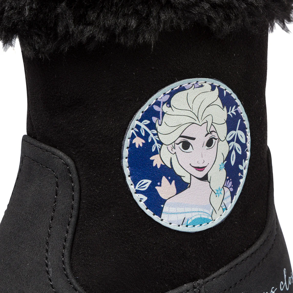 Stivaletti neri da bambina con stampa Frozen - Image 6