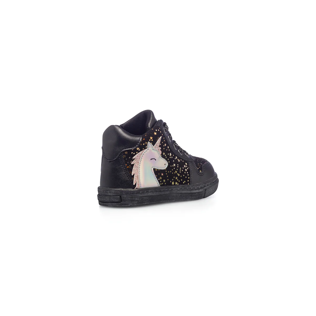 Stivaletti neri da bambina con unicorno e stelline Le scarpe di Alice - Image 3