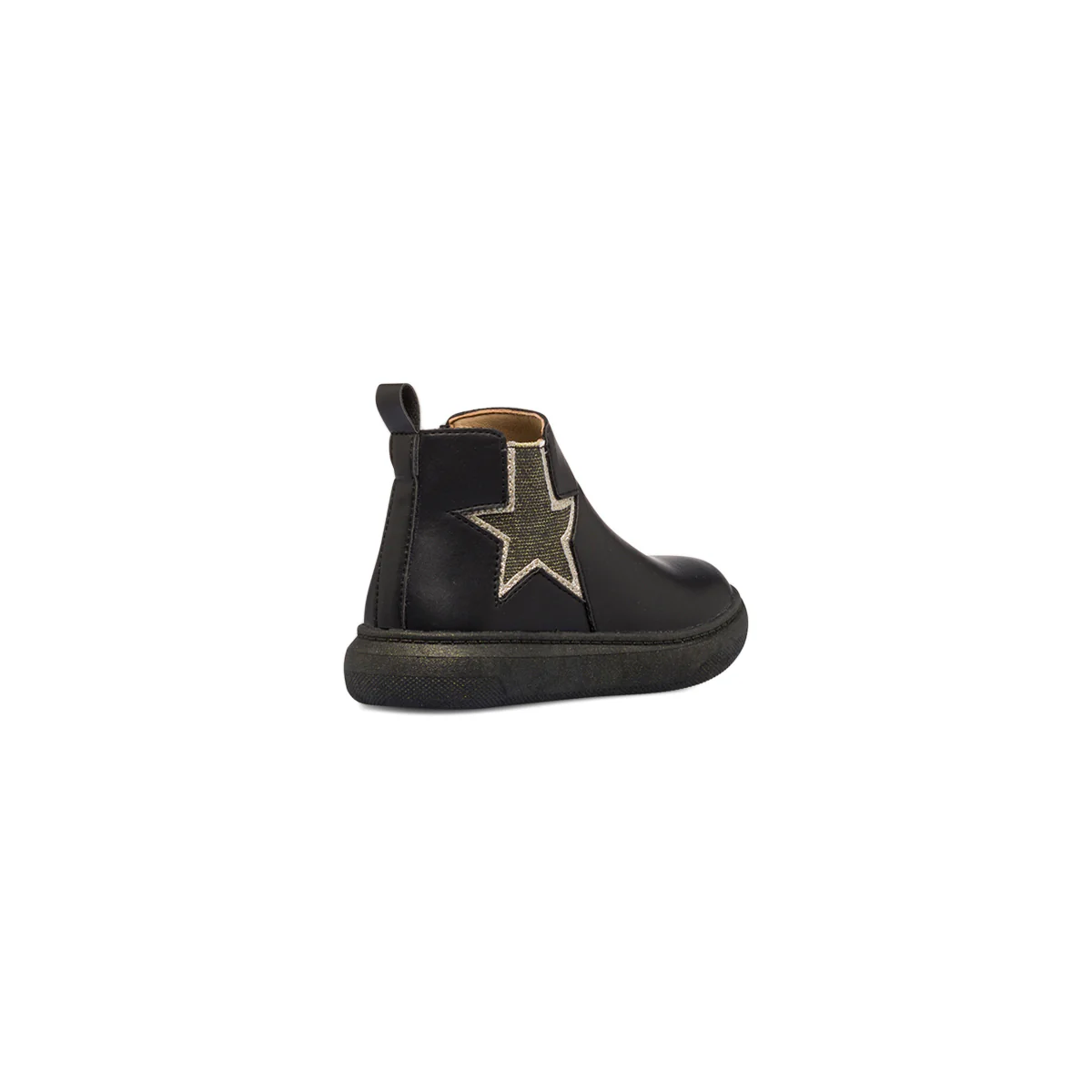 Stivaletti neri da bambina con zip e stella Le scarpe di Alice - Image 3