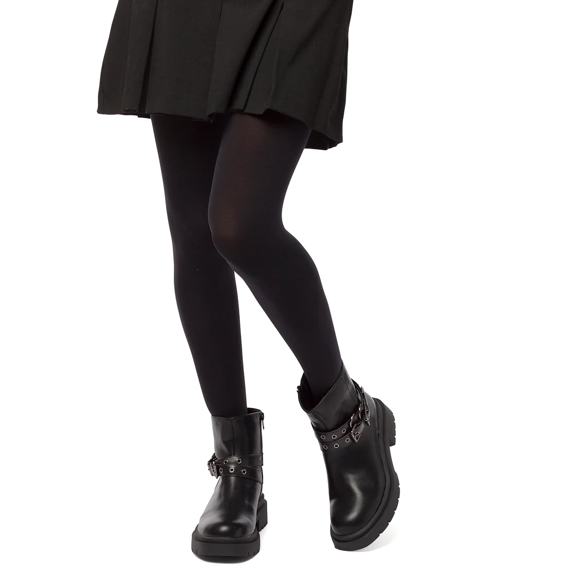 Stivaletti neri da donna con cinturini Swish Jeans - Image 2