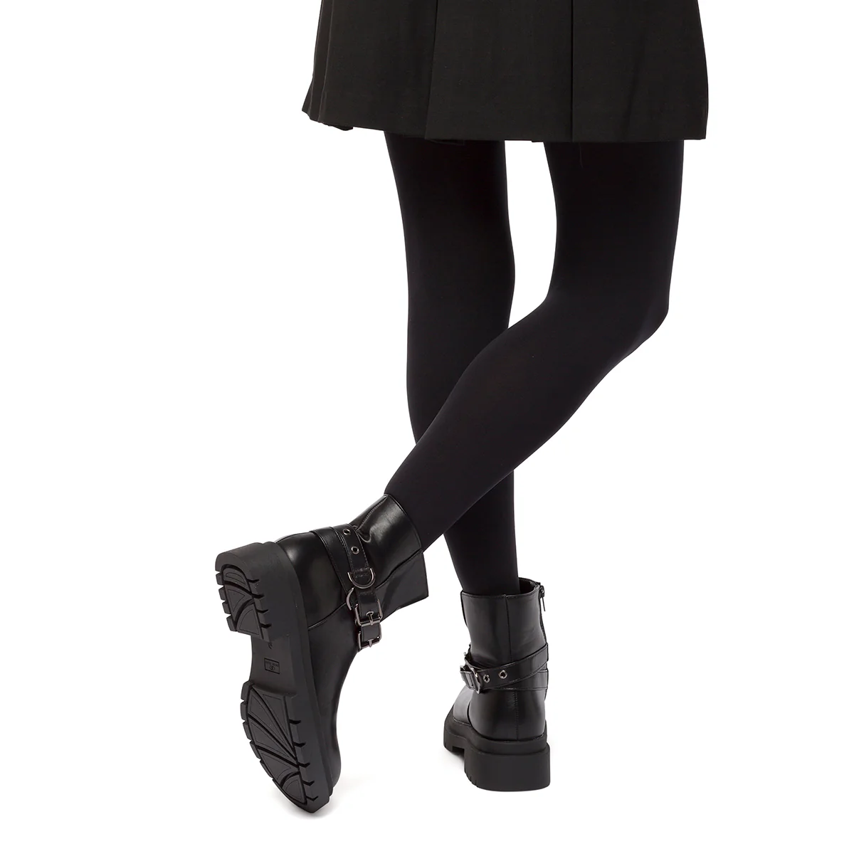 Stivaletti neri da donna con cinturini Swish Jeans - Image 4