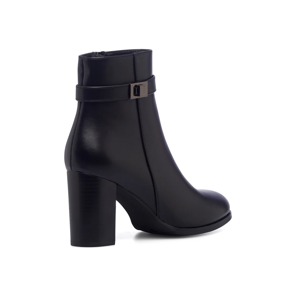 Stivaletti neri da donna con cinturino e tacco 8 cm Lora Ferres - Image 3