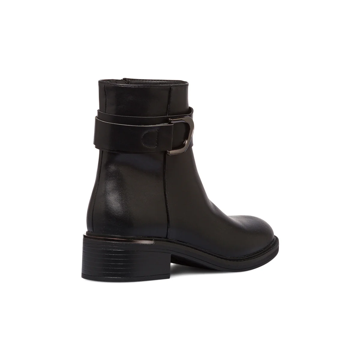 Stivaletti neri da donna con cinturino P Soft - Image 3