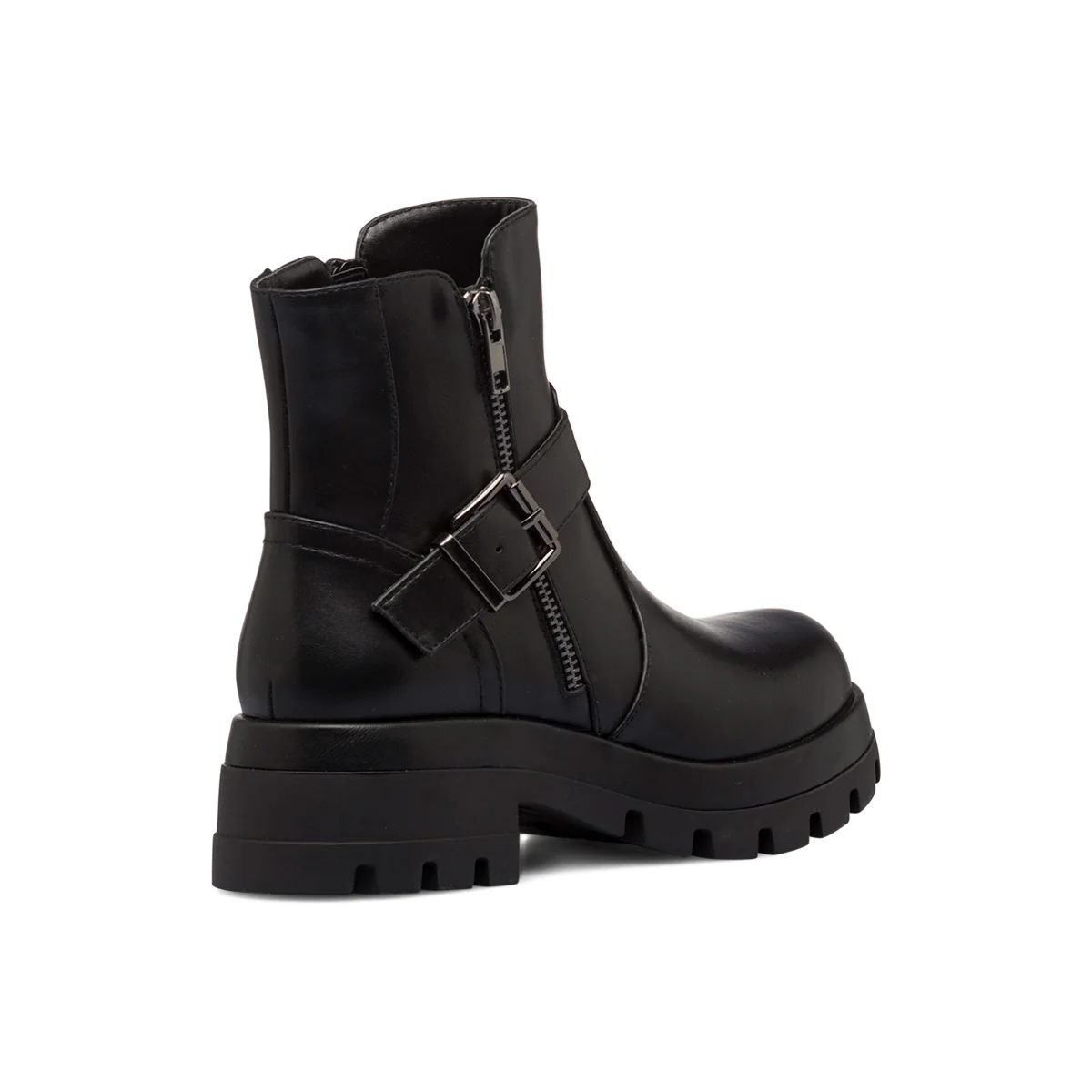 Stivaletti neri da donna con doppia zip e cinturino Swish Jeans - Image 3