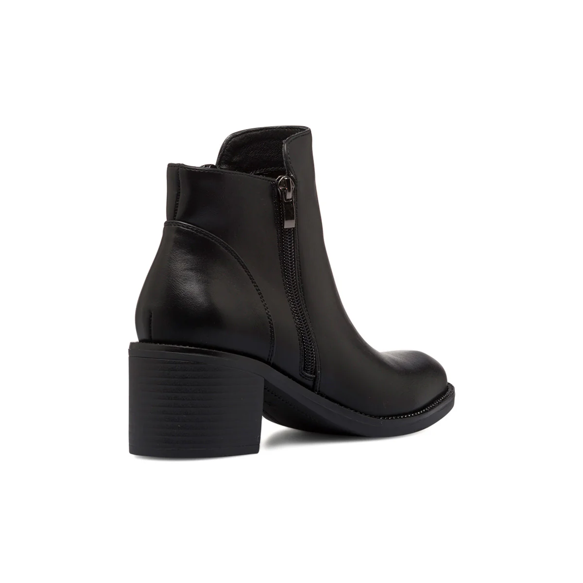 Stivaletti neri da donna con doppia zip e tacco 6 cm Lora Ferres - Image 3