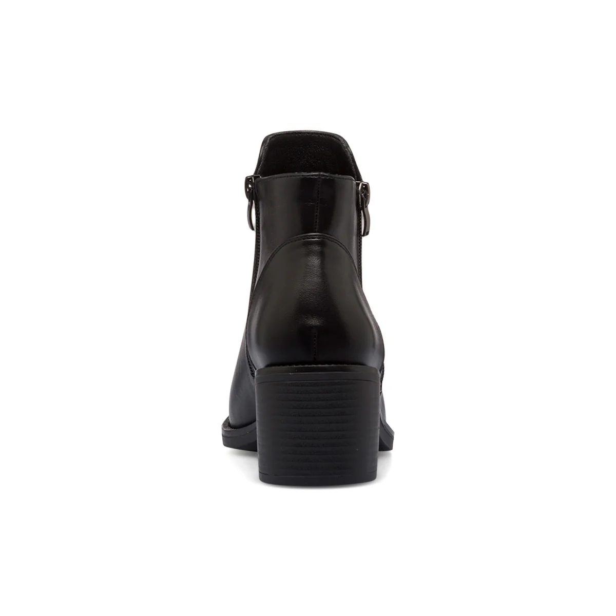 Stivaletti neri da donna con doppia zip e tacco 6 cm Lora Ferres - Image 4