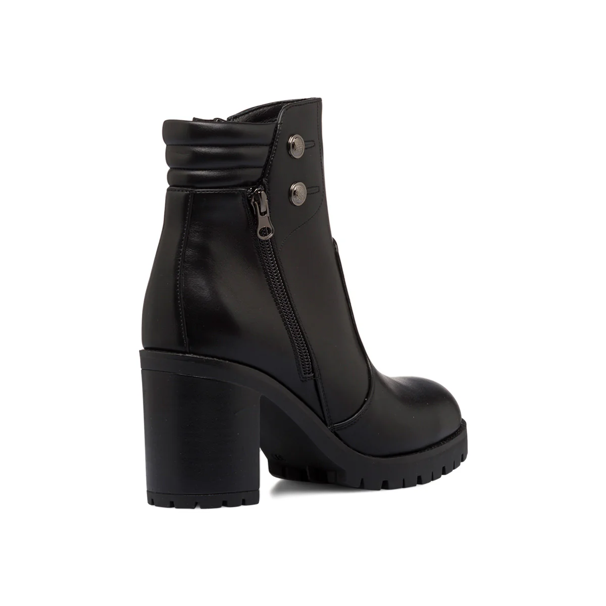 Stivaletti neri da donna con doppia zip e tacco 9 cm Lora Ferres - Image 3