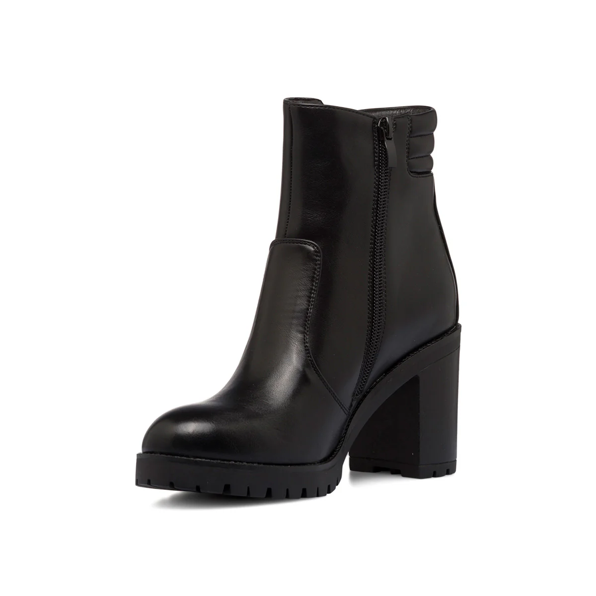 Stivaletti neri da donna con doppia zip e tacco 9 cm Lora Ferres - Image 5