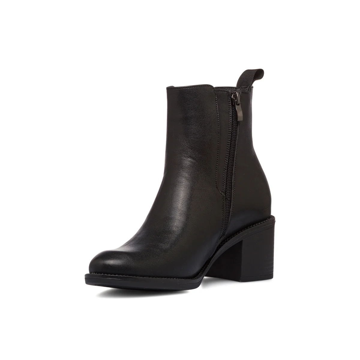 Stivaletti neri da donna con fascia elastica e tacco 6 cm Lora Ferres - Image 5