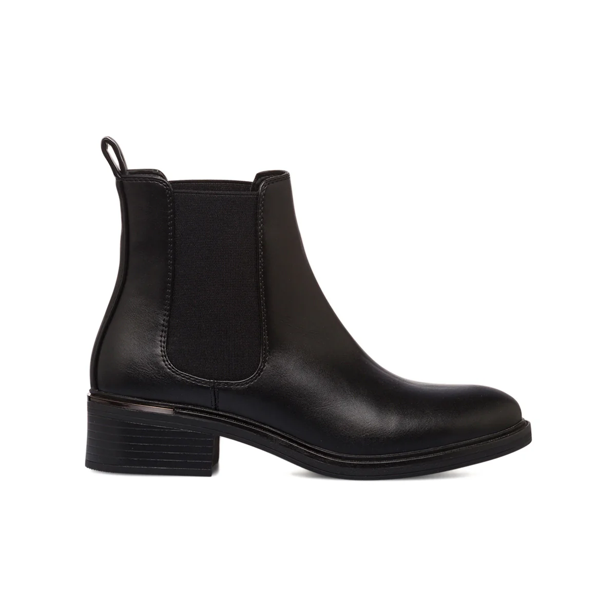 Stivaletti neri da donna con fascia elastica P Soft