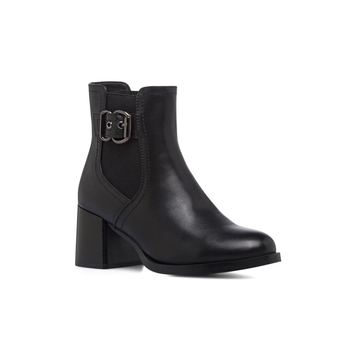 Stivaletti neri da Donna con fibbia e fascia elastica Swish Jeans - Image 5