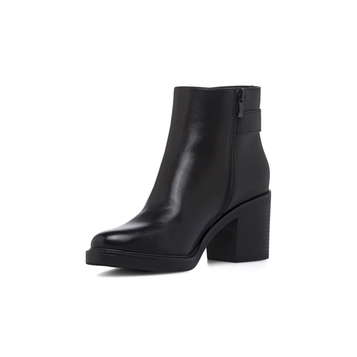Stivaletti neri da Donna con fibbia e tacco 7 cm Lora Ferres - Image 5