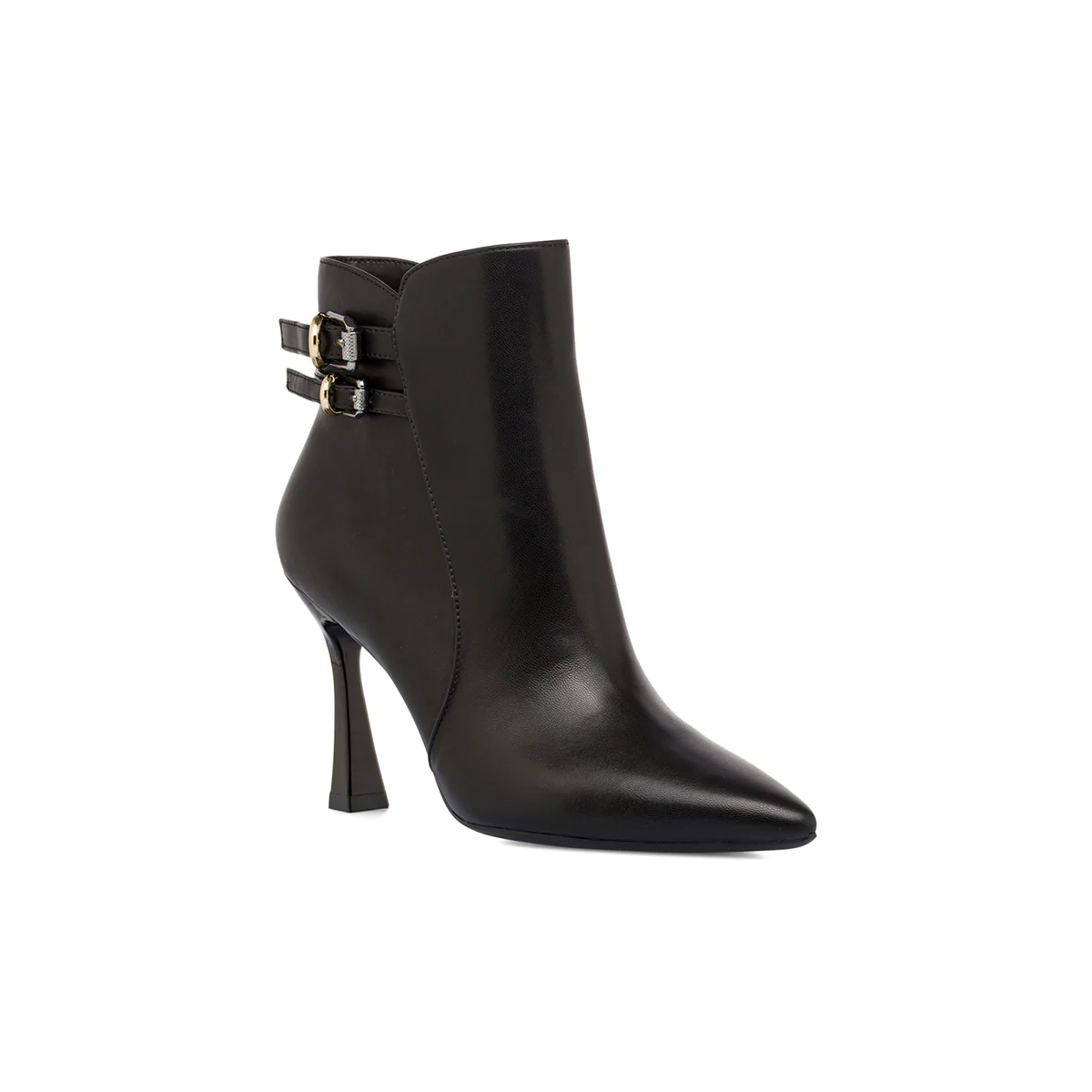 Stivaletti neri da Donna con fibbie e tacco 9 cm Lora Ferres - Image 2