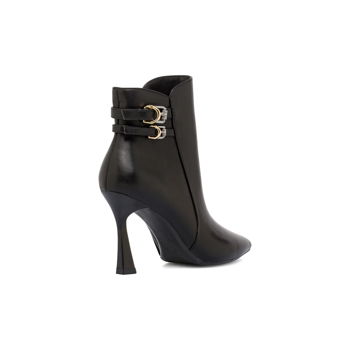 Stivaletti neri da Donna con fibbie e tacco 9 cm Lora Ferres - Image 3