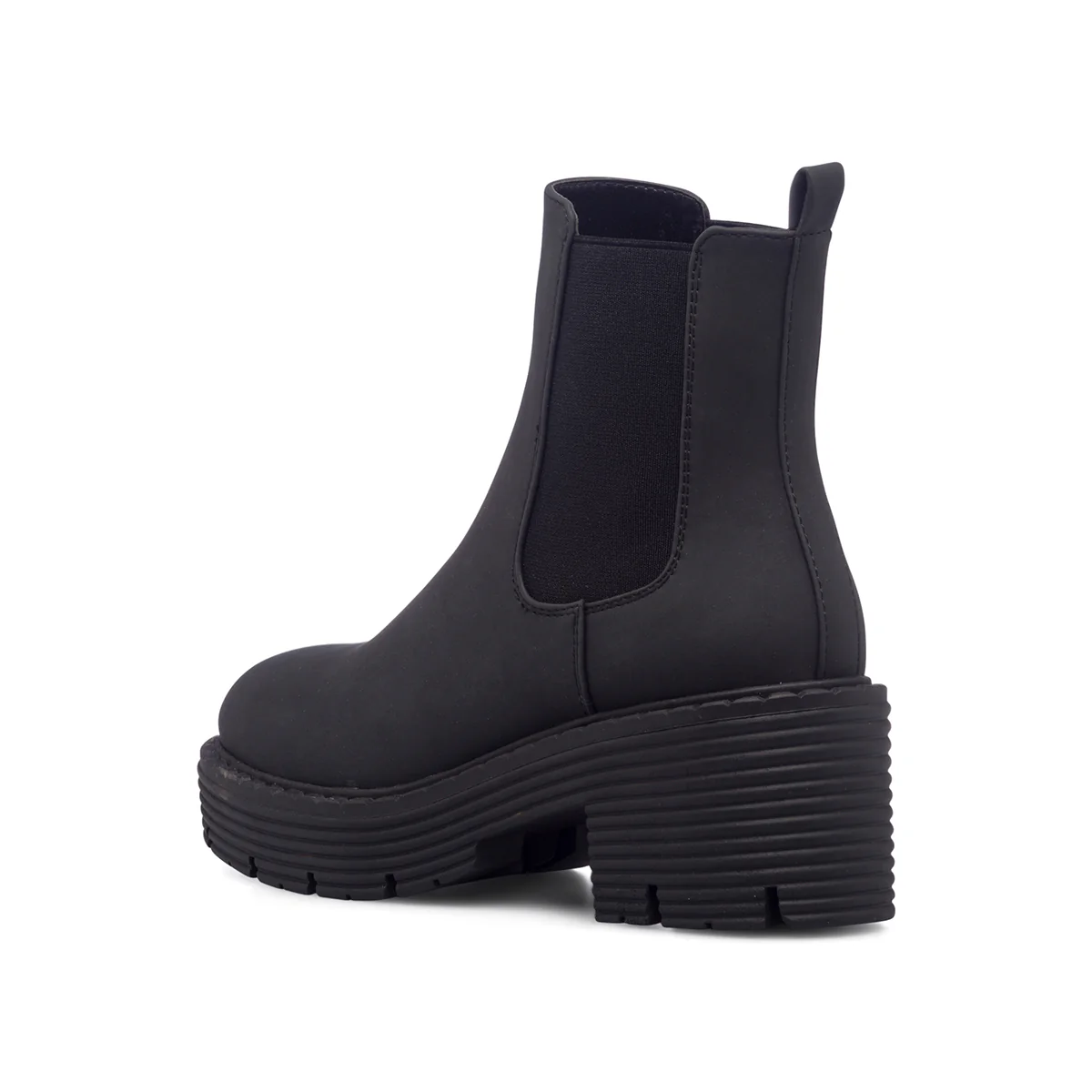 Stivaletti neri da donna con inserti elastici e tacco 6 cm Swish Jeans - Image 3