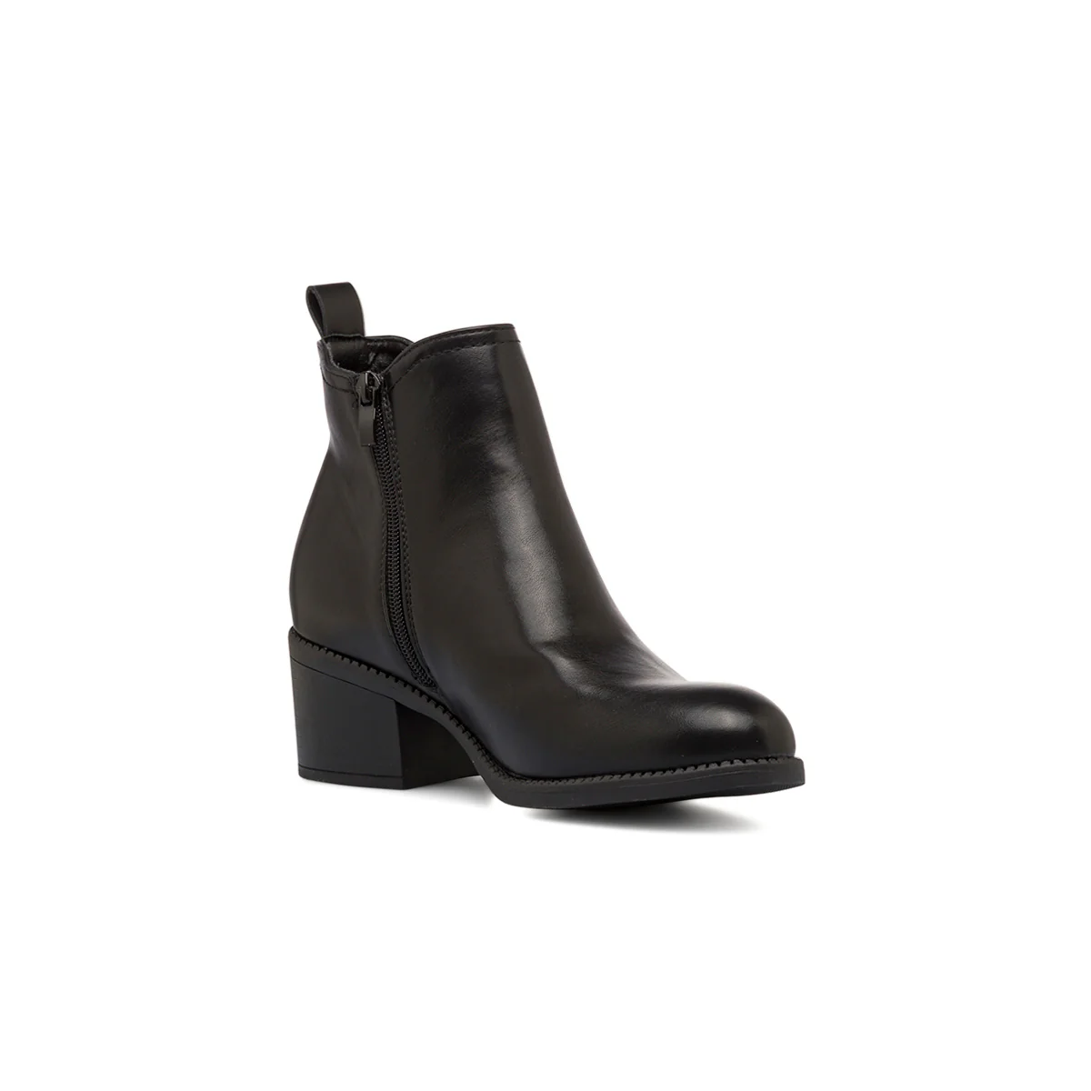 Stivaletti neri da donna con inserto elastico e tacco 6 cm Lora Ferres - Image 2