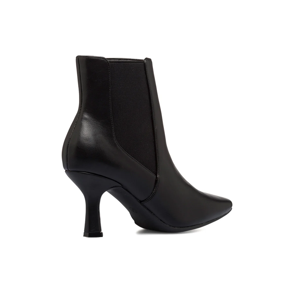 Stivaletti neri da donna con inserto elastico e tacco 8 cm Lora Ferres - Image 3