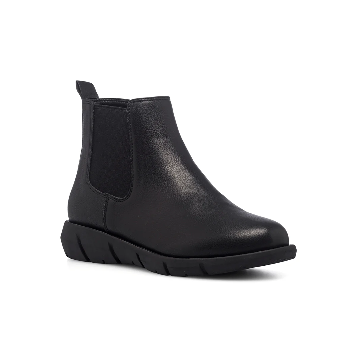 Stivaletti neri da donna con inserto elastico P Eco Friendly - Image 2