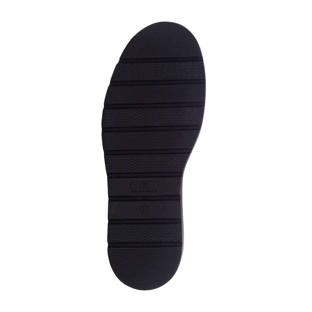 Stivaletti neri da donna con maxi-suola ed elastici laterali Swish Jeans - Image 4