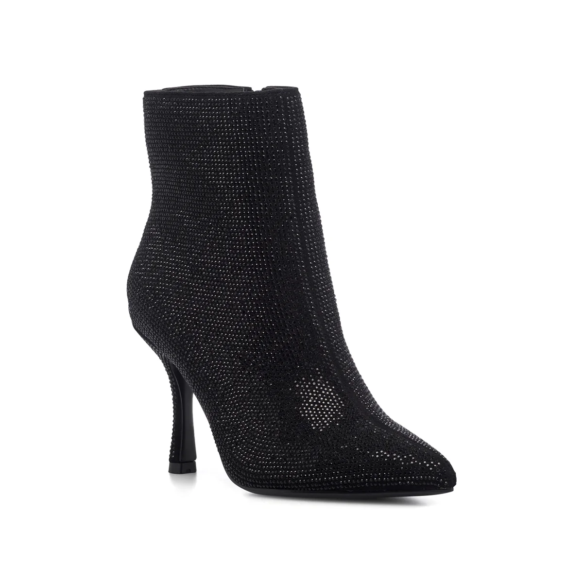 Stivaletti neri da donna con strass e tacco 9 cm Lora Ferres - Image 12