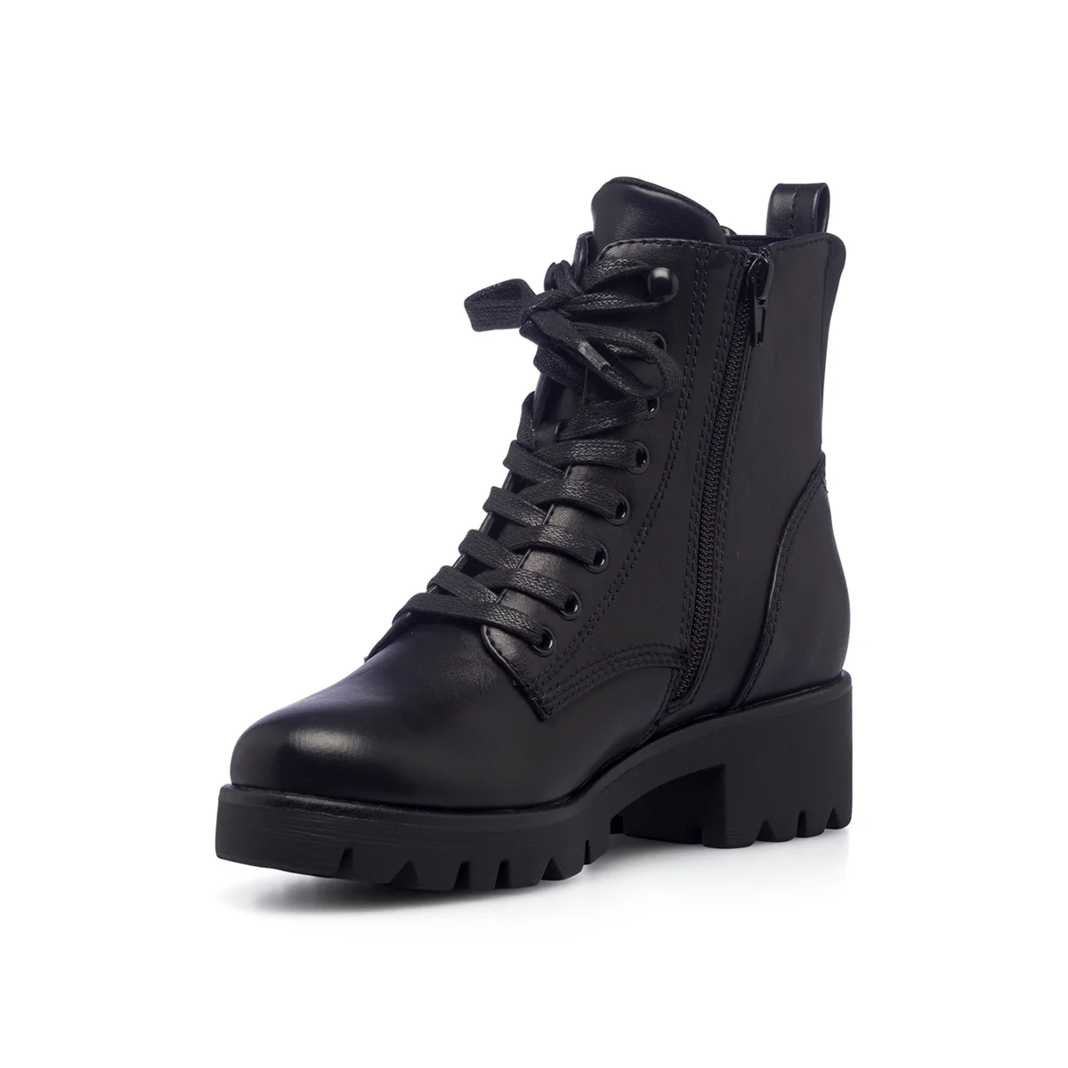 Stivaletti neri da donna con suola combat Lora Ferres - Image 4