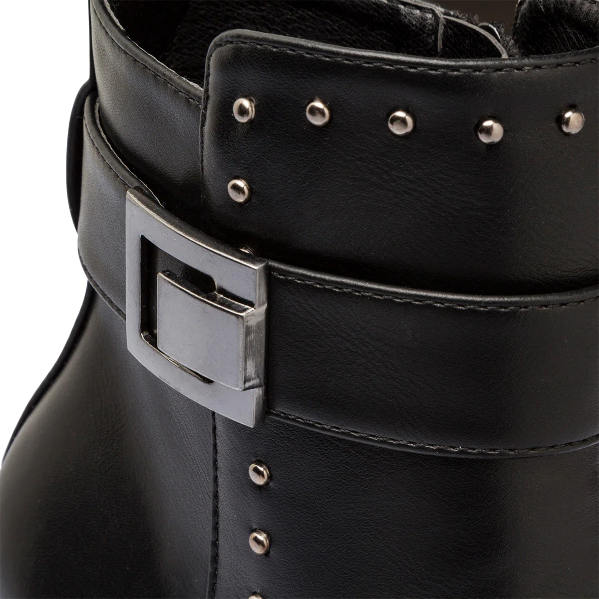 Stivaletti neri da donna con tacco 10 cm e borchiette Swish Jeans - Image 7