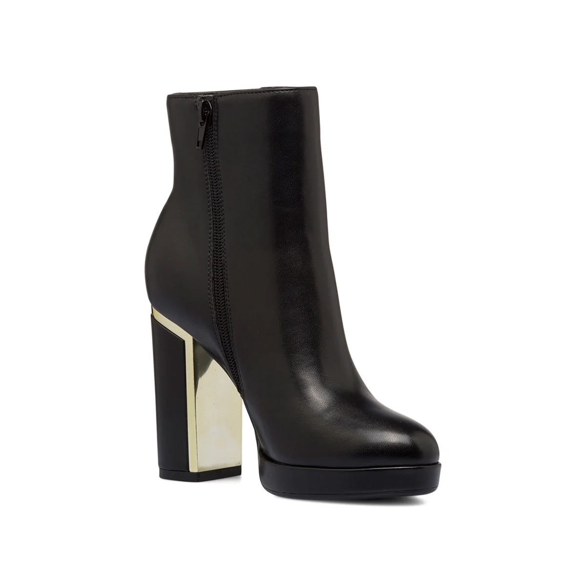 Stivaletti neri da donna con tacco 11 cm e dettagli dorati Lora Ferres - Image 5