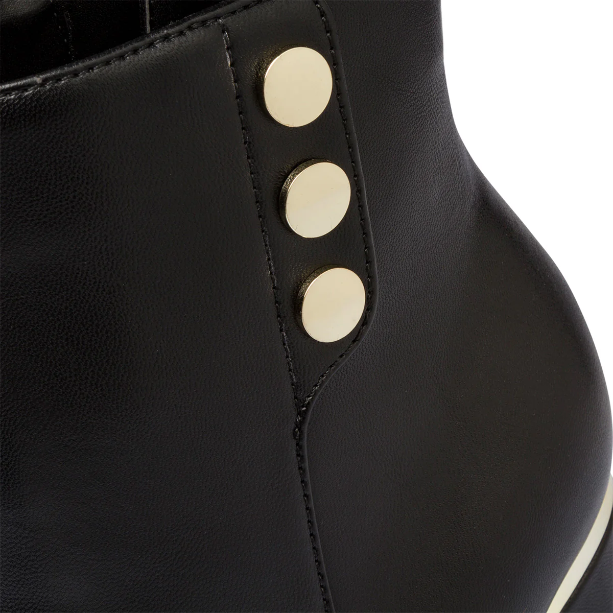 Stivaletti neri da donna con tacco 11 cm e dettagli dorati Lora Ferres - Image 7