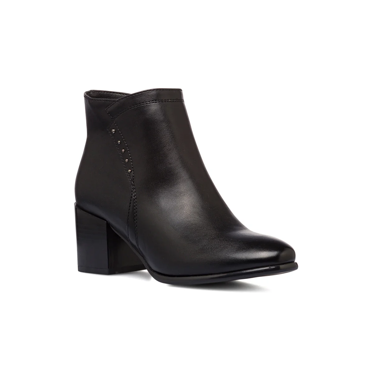 Stivaletti neri da donna con tacco 6 cm e borchie Lora Ferres - Image 2