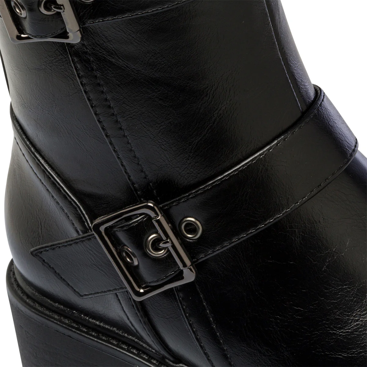 Stivaletti neri da donna con tacco 6 cm e cinturini Lora Ferres - Image 7