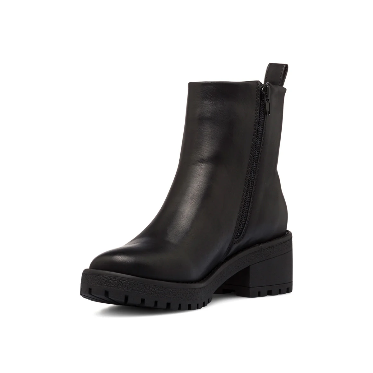 Stivaletti neri da donna con tacco 6 cm e doppia zip Lora Ferres - Image 4