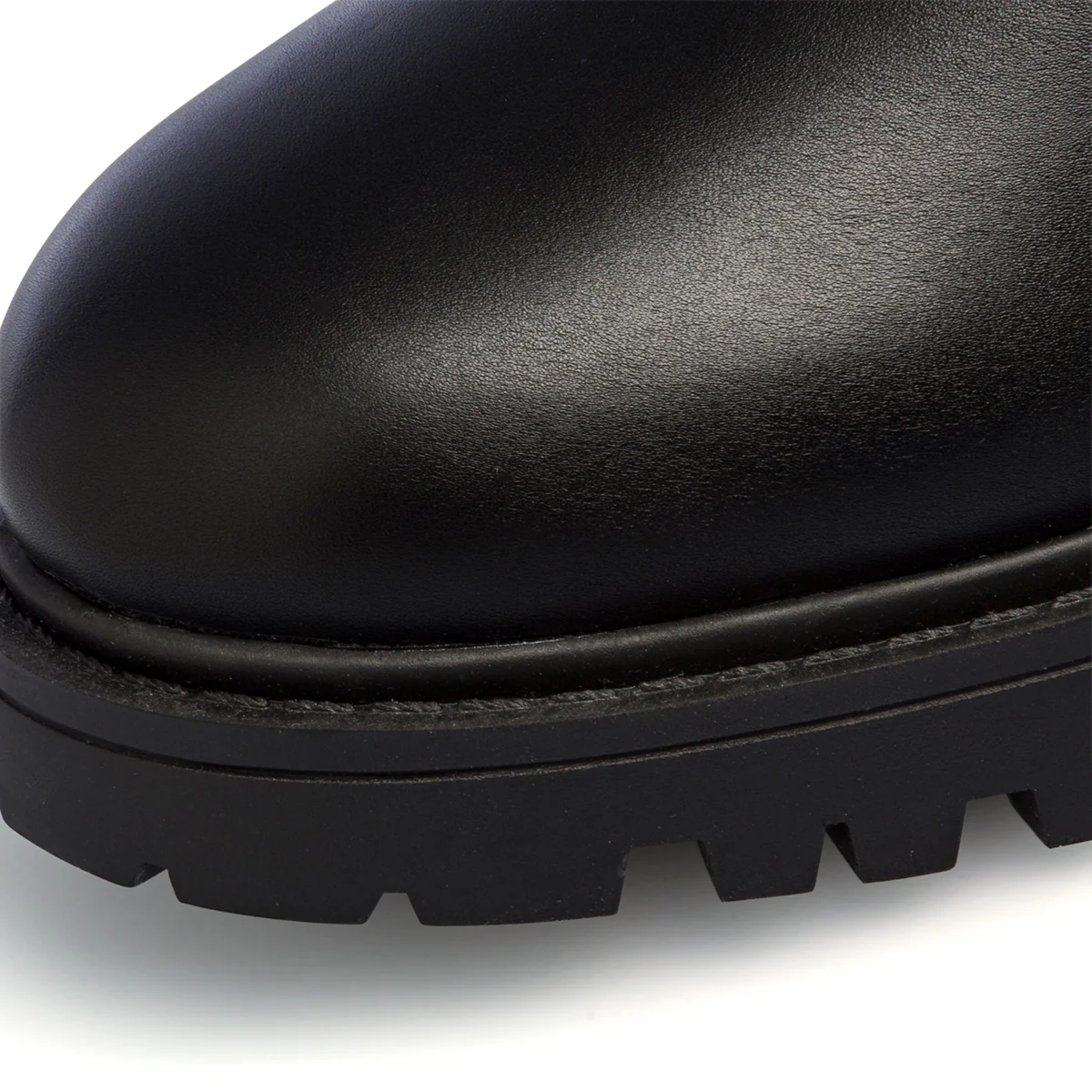 Stivaletti neri da donna con tacco 6 cm e maxi-catena Lora Ferres - Image 15