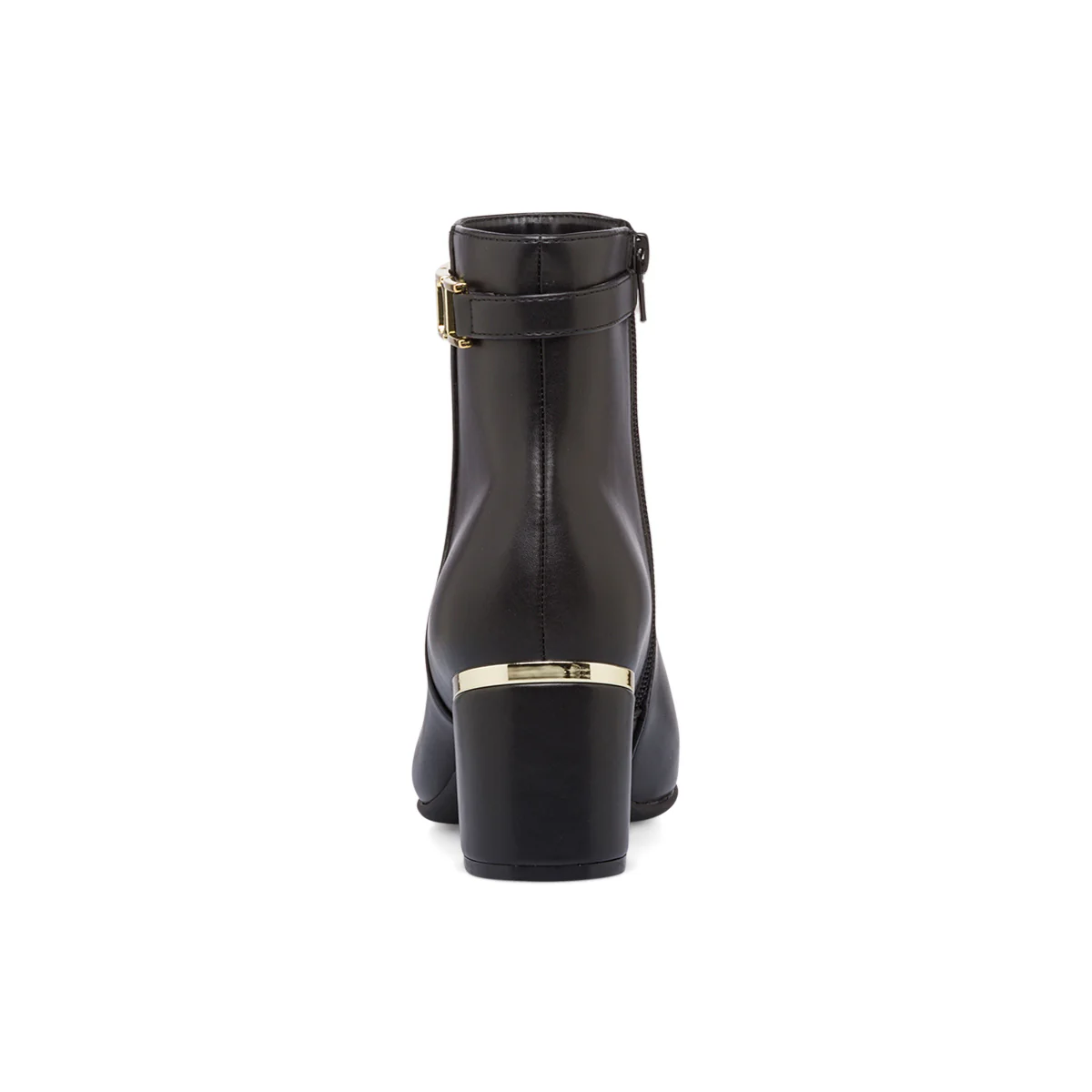 Stivaletti neri da donna con tacco 7 cm e cinturino dorato Lora Ferres - Image 8