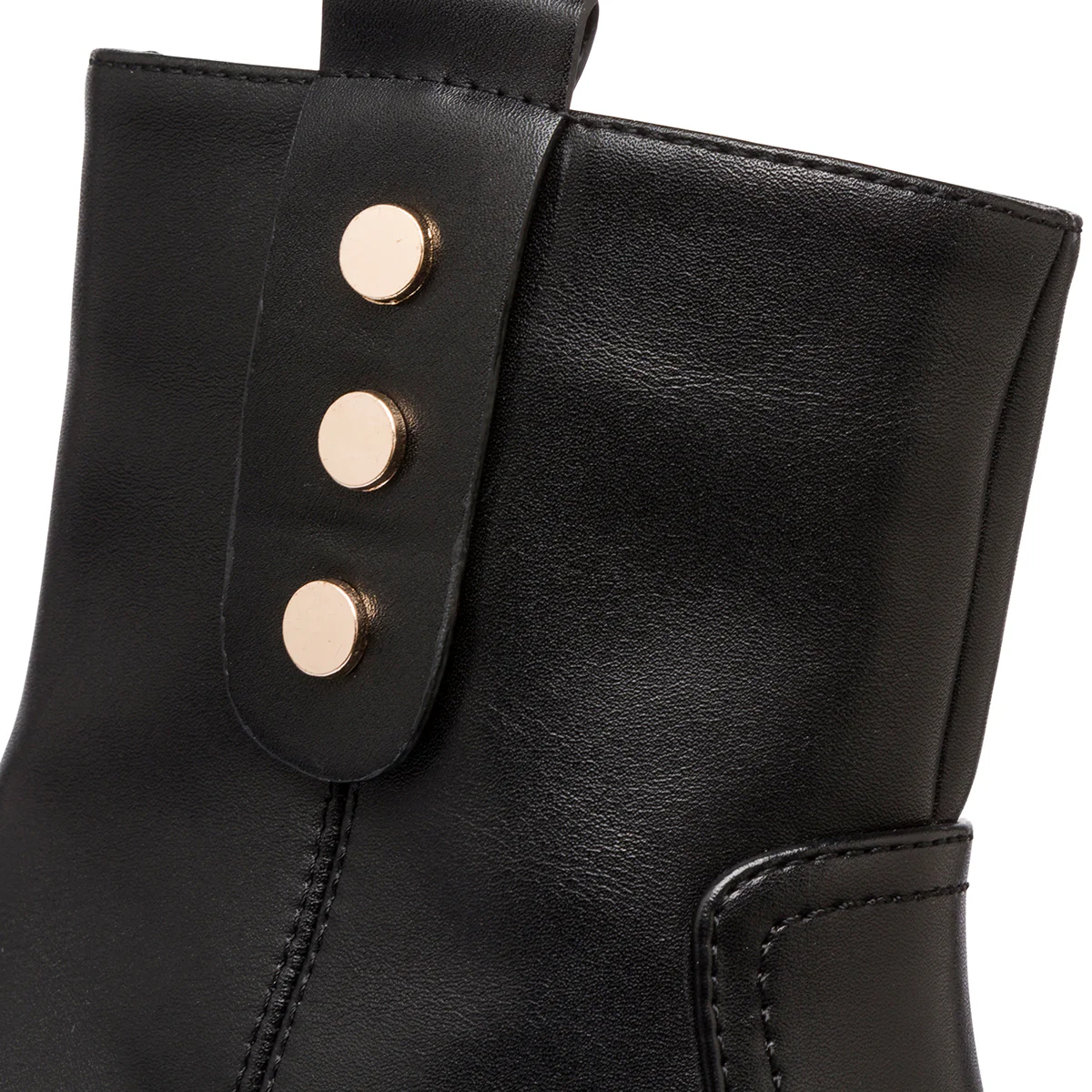 Stivaletti neri da donna con tacco 7 cm e dettagli in metallo Lora Ferres - Image 6
