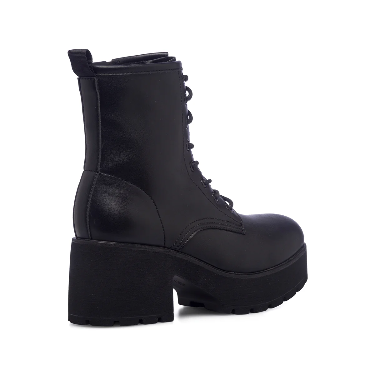 Anfibi neri da donna con tacco 7 cm e plateau Lora Ferres - Image 3