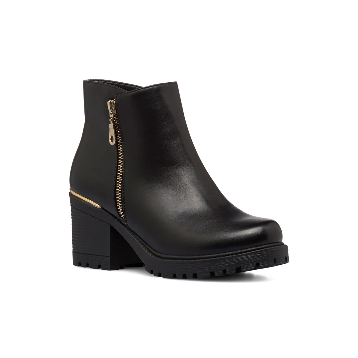 Stivaletti neri da donna con tacco 7 cm e zip laterale Lora Ferres - Image 2