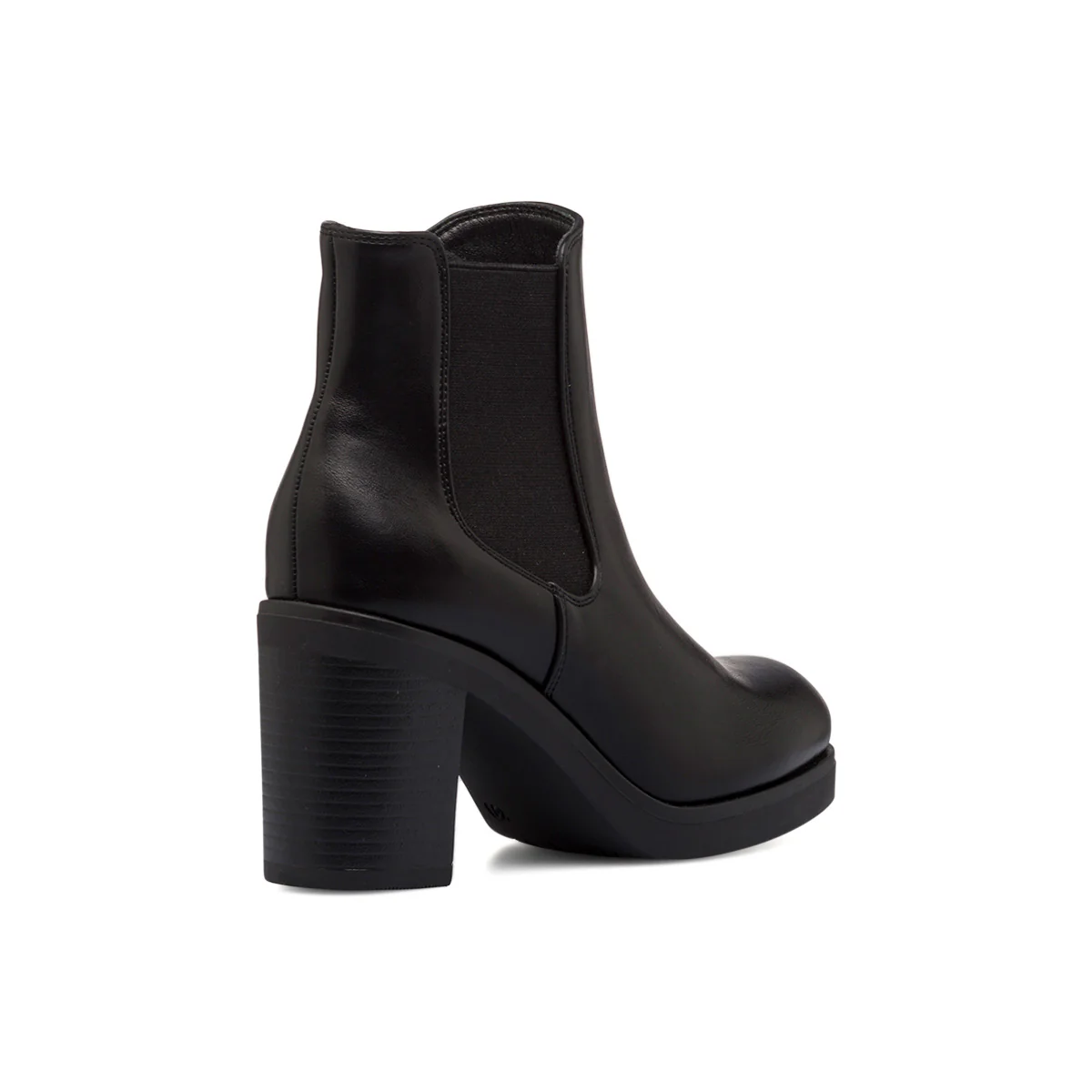 Stivaletti neri da donna con tacco 7 cm ed elastico laterale Lora Ferres - Image 3