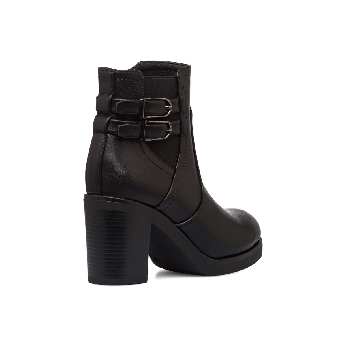 Stivaletti neri da donna con tacco 8,5 cm e fibbie Lora Ferres - Image 3