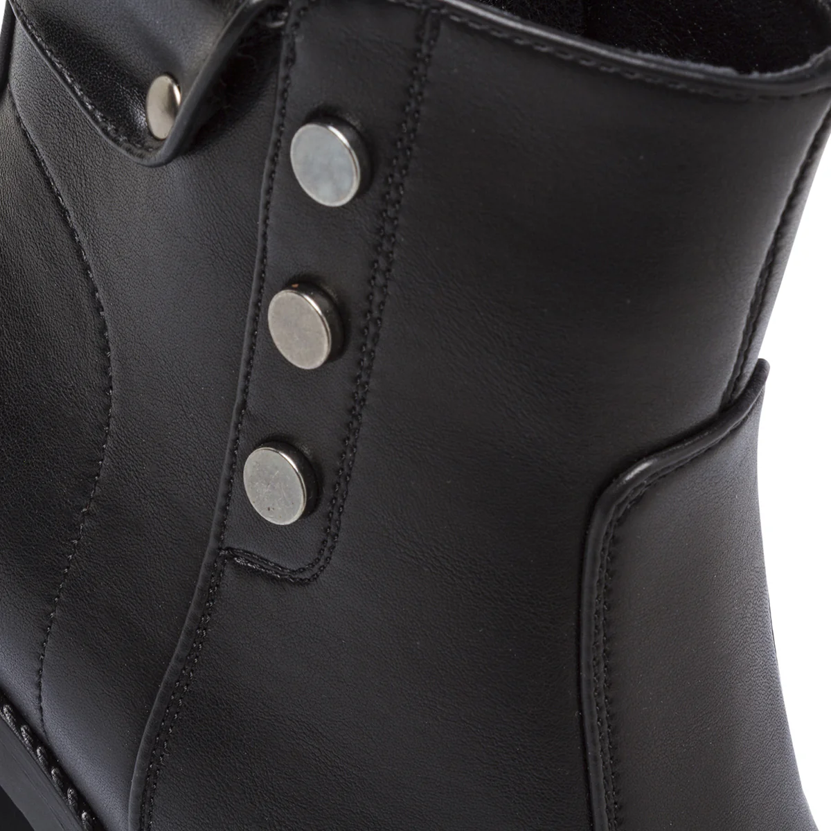 Stivaletti neri da Donna con tacco 8 cm e bottoni Lora Ferres - Image 6