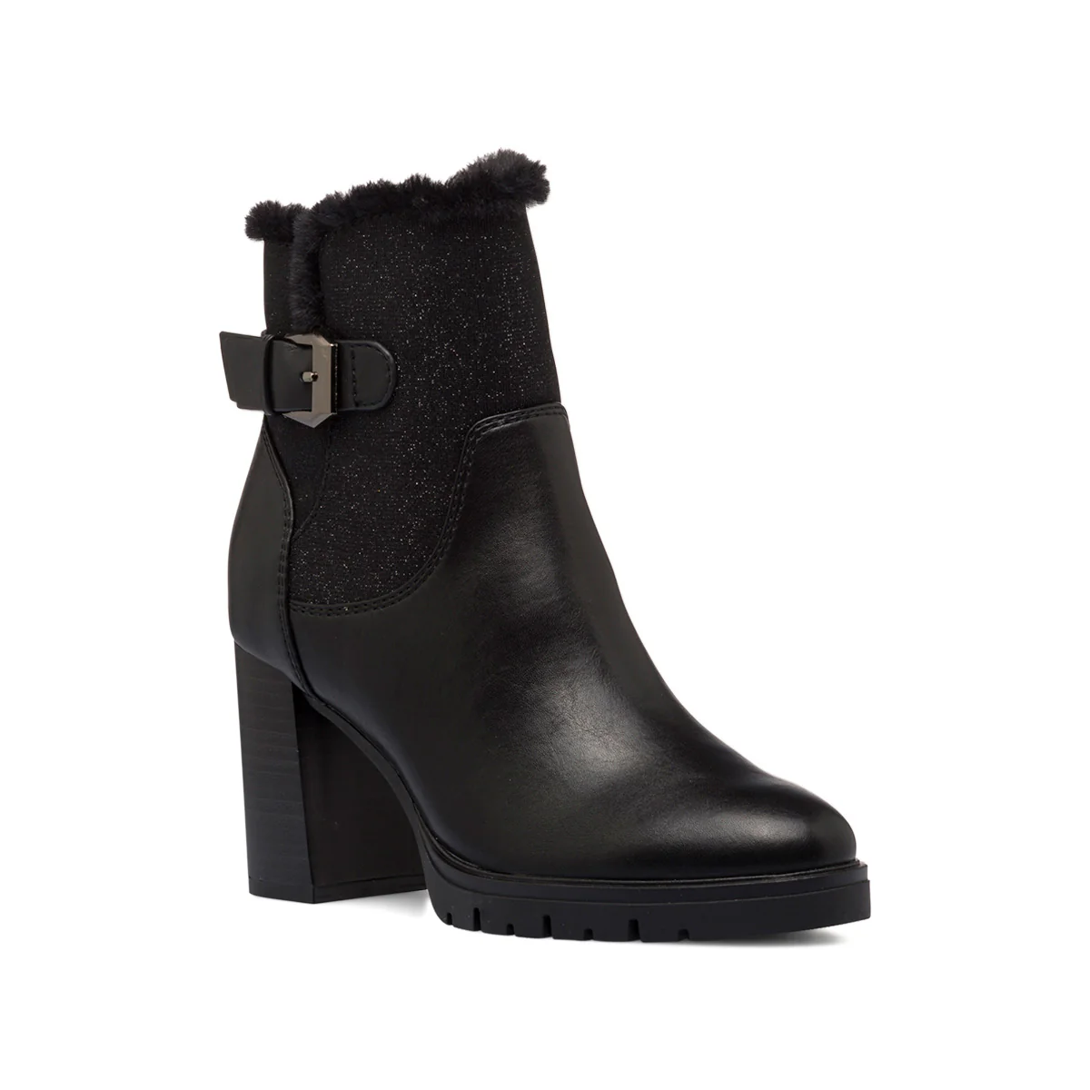Stivaletti neri da donna con tacco 8 cm e imbottitura interna Lora Ferres - Image 2